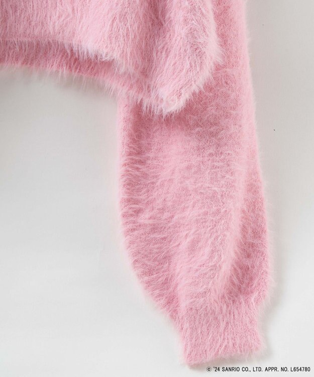 WEGO 【サンリオ】HELLOKITTYコラボシャギーニット ピンク