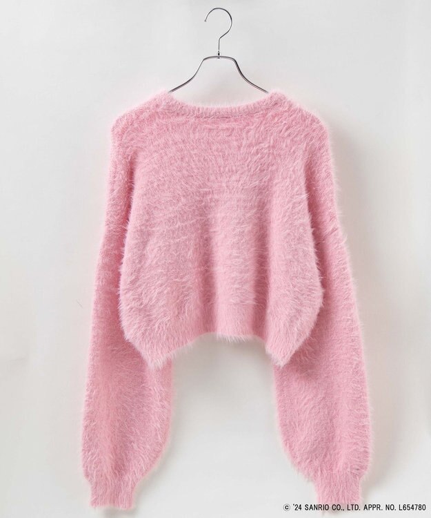 WEGO 【サンリオ】HELLOKITTYコラボシャギーニット ピンク