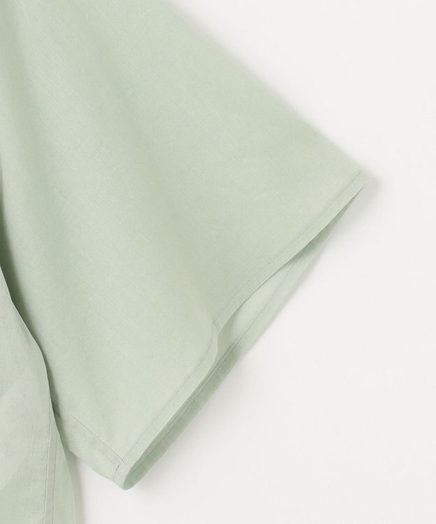 NAVE 【Nave 　洗える】シアークロップド シャツ ライトグリーン系