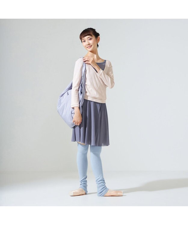 Chacott レッグウォーマー ミディアム丈 (サーモギア（R）糸使用） ベビーブルー