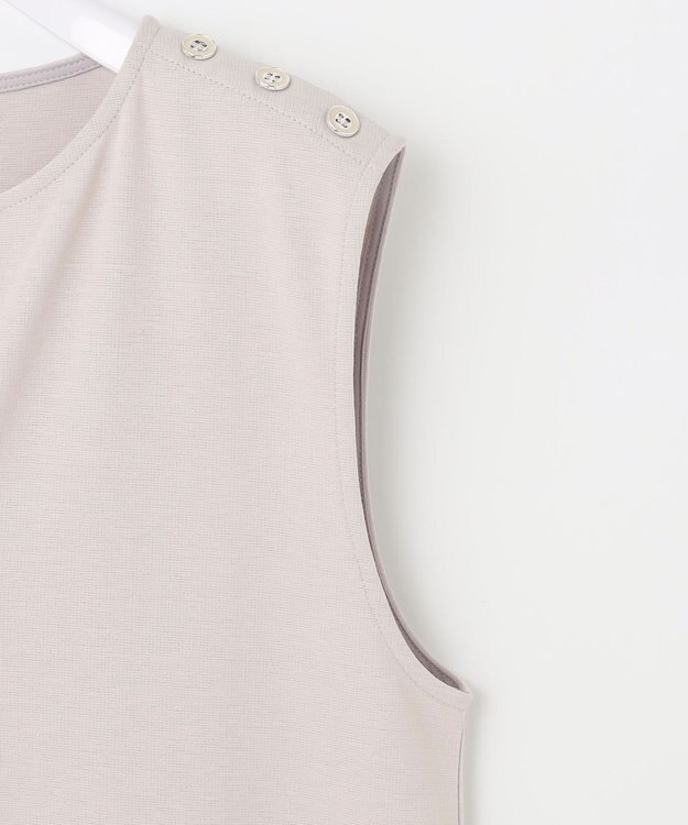 ANY SIS S 【洗える】キーネック ジャンパースカート アイボリーベージュ