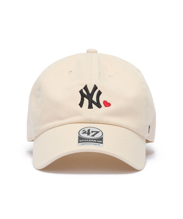 WEGO 【ユニセックス着用ITEM】＇47　CLEAN　UP　MLB　MINI　HEART ナチュラル