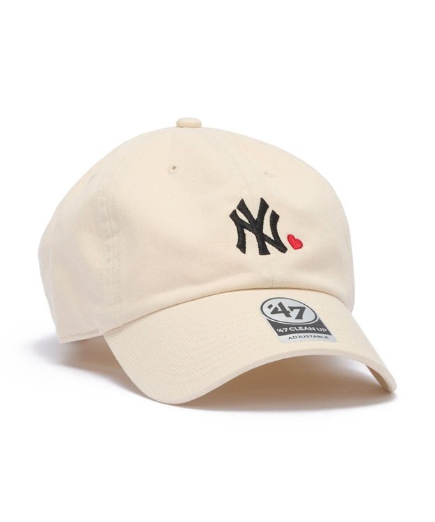 WEGO 【ユニセックス着用ITEM】＇47　CLEAN　UP　MLB　MINI　HEART ナチュラル