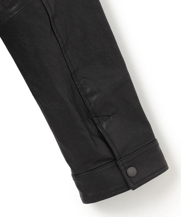 JOSEPH HOMME 新素材【シャツ感覚で羽織れる軽さ】シュリンクエアレザー　ブルゾン ブラック系