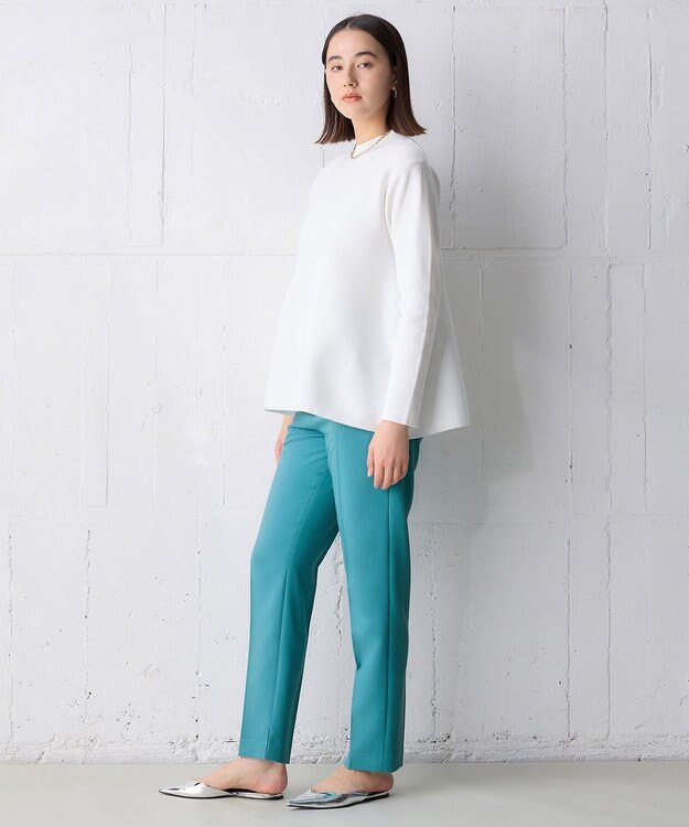 UNFILO 【新色追加】ペプラムニット オフ