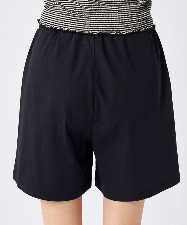 OP／FILA 【Ocean Pacific】らくティブ｜イージーハーフパンツ ブラック