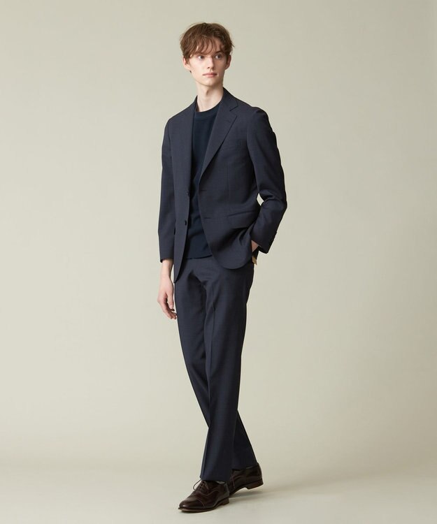 J.PRESS MEN 【J.PRESS MOVING / セットアップ対応】REDA ACTIVEマイクロハウンドトゥース ジャケット ネイビー系8