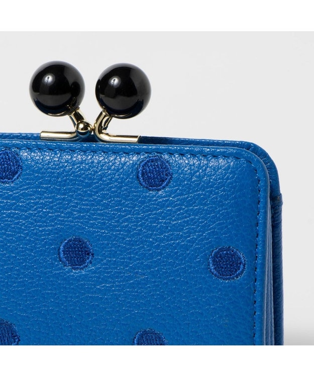 ペルケ perche / アクリル玉ドット刺繍・ジャバラカードウォレット