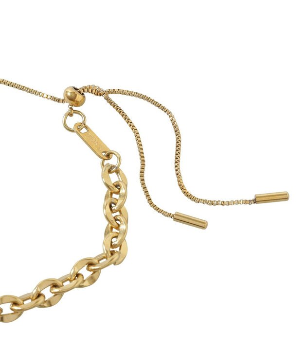 AMERICAN HOLIC 【ステンレス】パールトップスライドブレスレット Gold