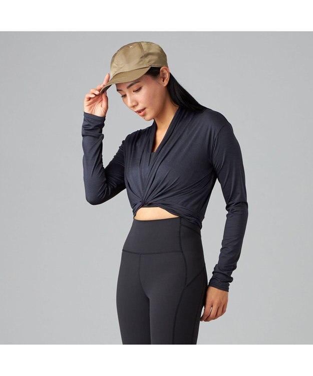 Chacott Chacott BALANCE ドライストレッチカシュクール ダークグレー杢