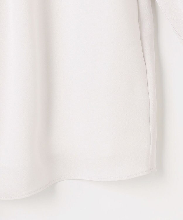 J.PRESS LADIES S バックサテンジョーゼット カットソー ライトグレー系