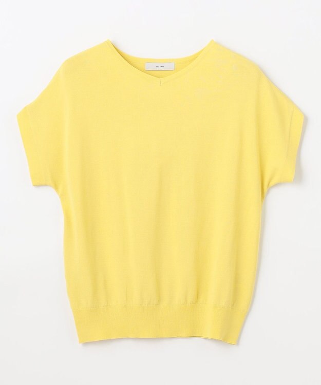 ANY L ハーフスリーブニット イエロー