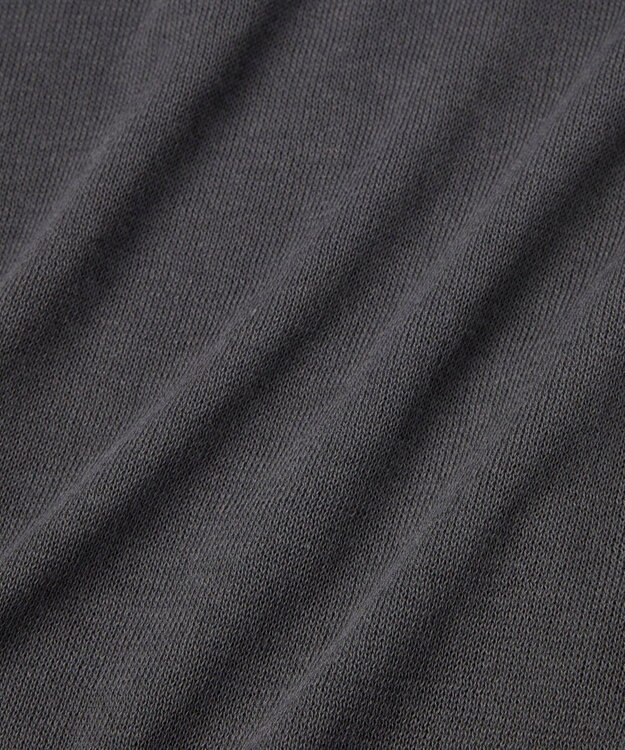 TOQUE 25SS新作〈大草直子さんアドバイザー〉シルク×コットンニットフレンチスリーブ チャコールグレー