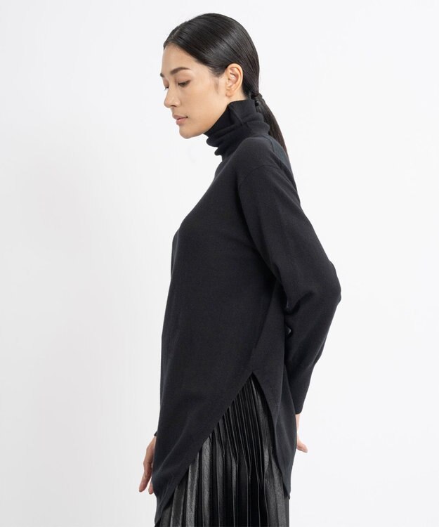 23区 S 【エステータ】スリットデザイン ニット ブラック系