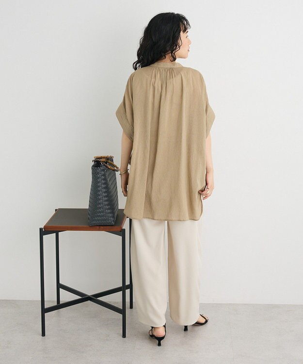 CRAFT STANDARD BOUTIQUE ヴィンテージボイルミルフィーユチュニック Beige