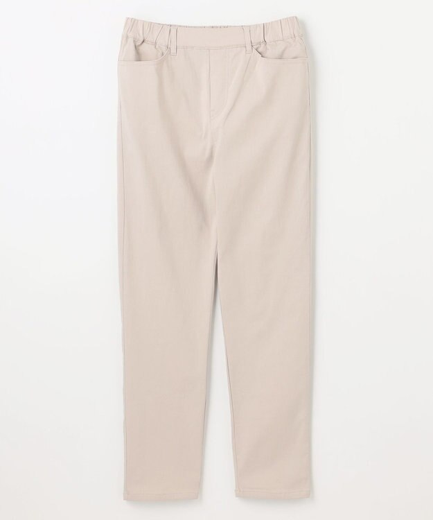 ANY L 【洗濯機可/ウエストゴム/ストレッチ/裏起毛】エブリデイベーシックデイリーパンツ ライトグレージュ