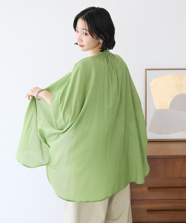CRAFT STANDARD BOUTIQUE ヴィンテージボイルミルフィーユチュニック Green