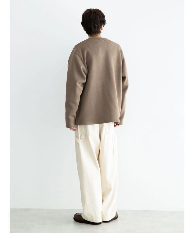 CRAFT STANDARD BOUTIQUE ニットフリースカーディガン Brown