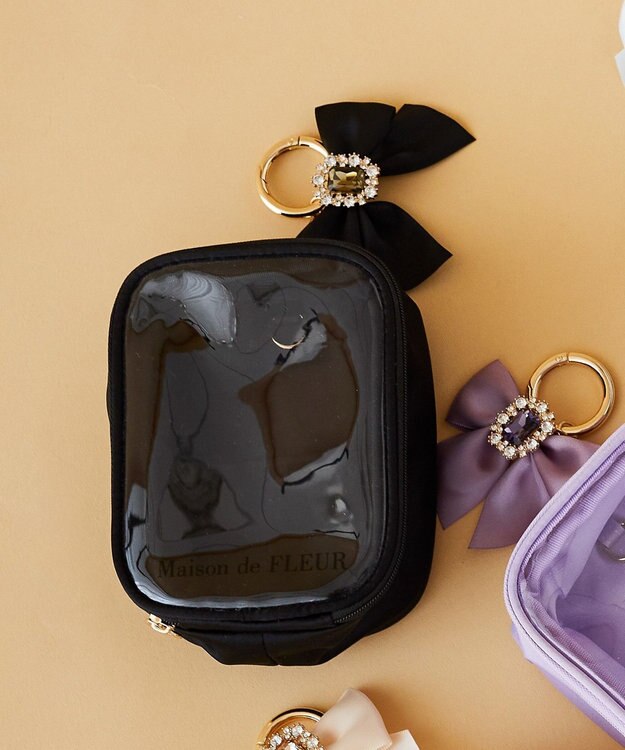 Maison de FLEUR EC限定クリアポーチS Black