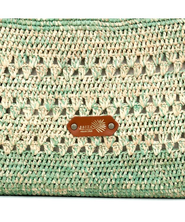 IBIZA ラフィア　2WAYバッグ エメラルドグリーン