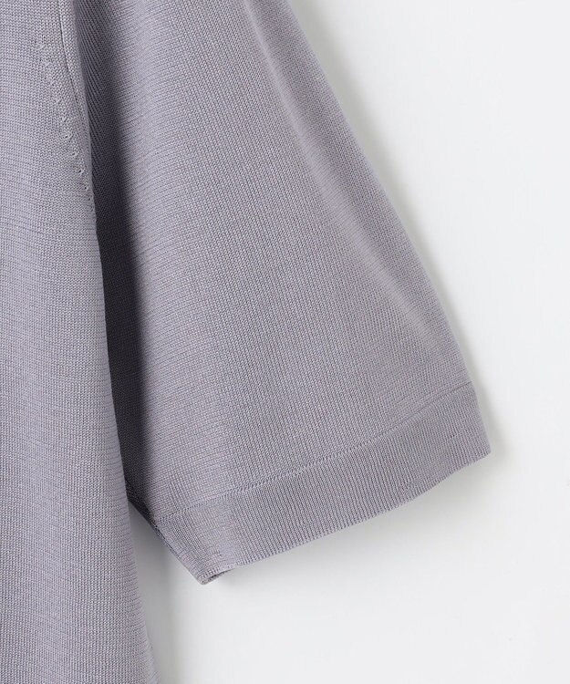 自由区 【アンサンブル対応】アセテートコットンプルオーバー ニット モーヴ