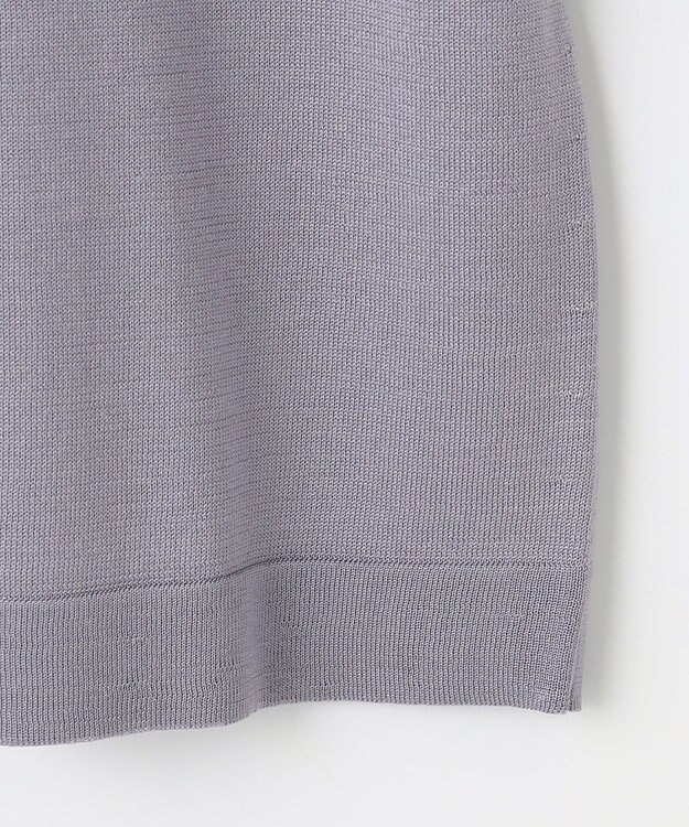 自由区 【アンサンブル対応】アセテートコットンプルオーバー ニット モーヴ