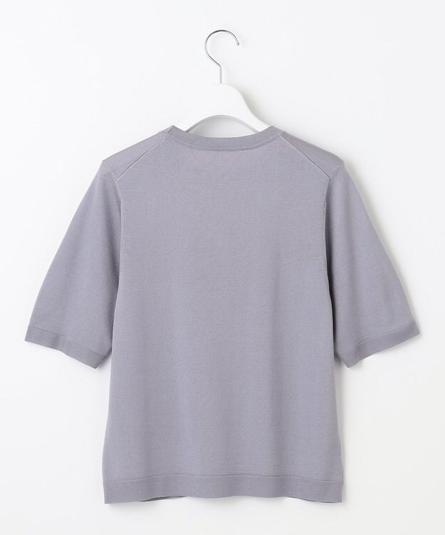 自由区 【アンサンブル対応】アセテートコットンプルオーバー ニット モーヴ