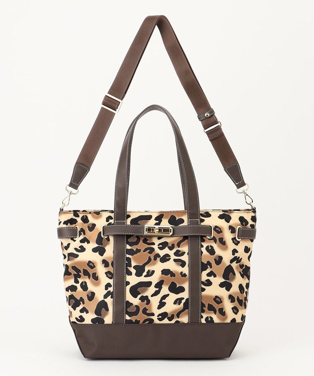 LA BAGAGERIE ベルテッド2WAYトート レオパード
