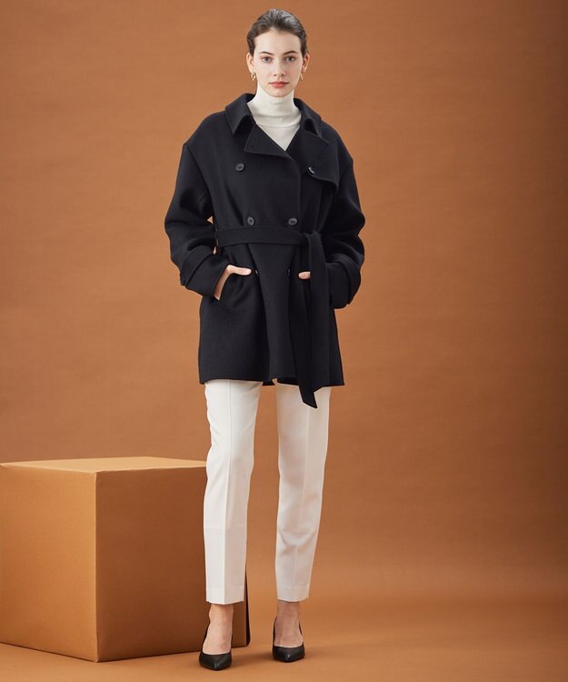 BEIGE， 【WEB限定】JADE / ハーフコート Black