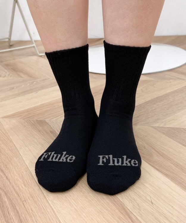 WEGO Flukeロゴリブソックス ブラック