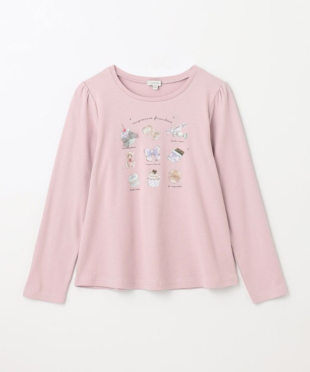 ANY KIDS スイーツプリント 長袖 Ｔシャツ ピンク