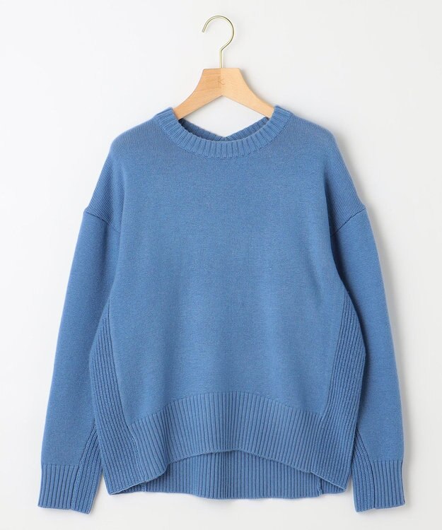 組曲 S カシミヤブレンドバルキープルオーバー ニット ブルー系