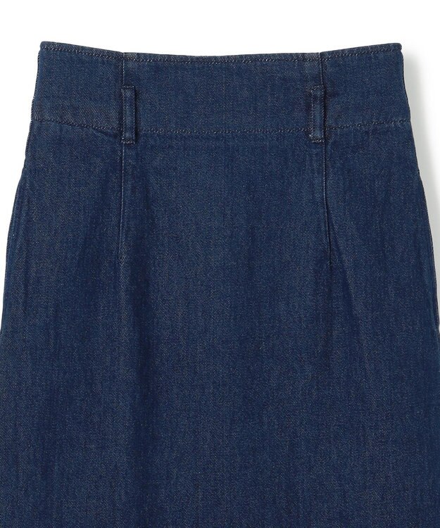 BEIGE， 【洗える・Oggi ８月号掲載】NAVIGLIO / ベルト付きハイウエストデニムスカート Indigo