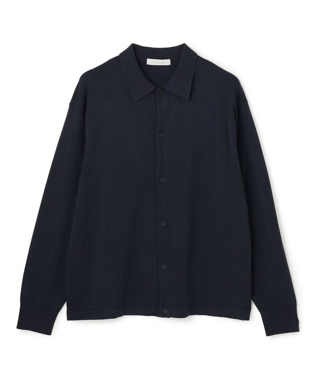 UNFILO MENS 【男女兼用】ソフトサーモ アンチピリングニット シャツ ネイビー
