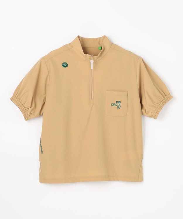 PW CIRCULUS 【WOMEN】ギャザリングシャツ ゴルフウェア レディース ベージュ系