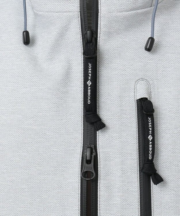 JOSEPH ABBOUD MOUNTAIN スラブシャンブレーストレッチ ブルゾン ライトグレー系