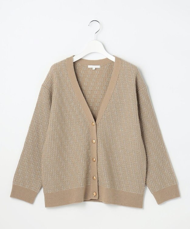 自由区 S 【SHIHOさん着用】ラメツイード カーディガン モカ