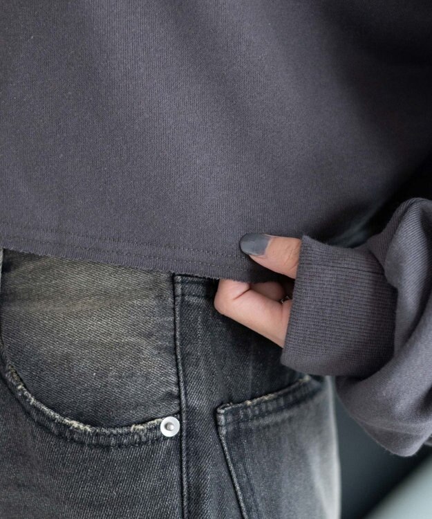 WEGO ヴィンテージライクショートスウェット スミクロ