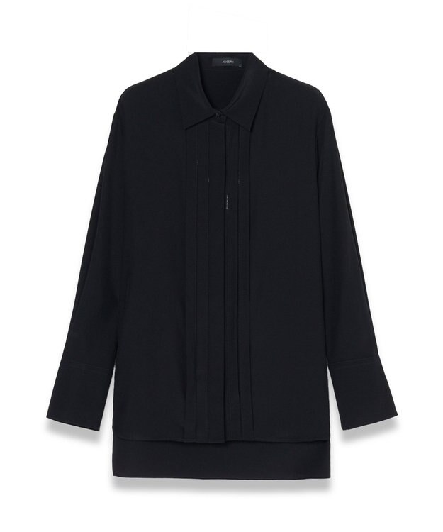 JOSEPH ニューCDC　シャツカラーブラウス Black