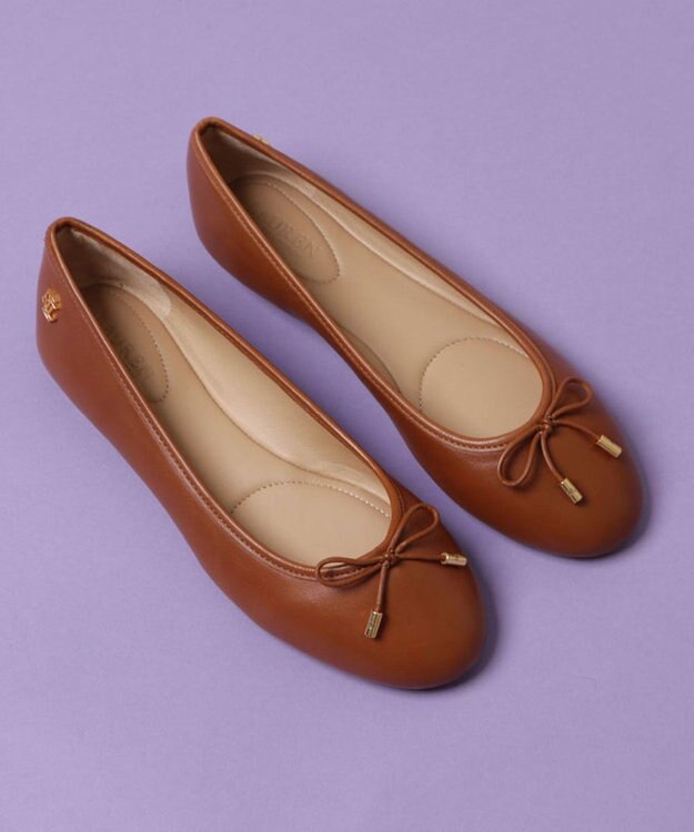 REGAL FOOT COMMUNITY 【ローレンラルフローレン】R01H JAYNA ジェイナ フラットシューズ タン