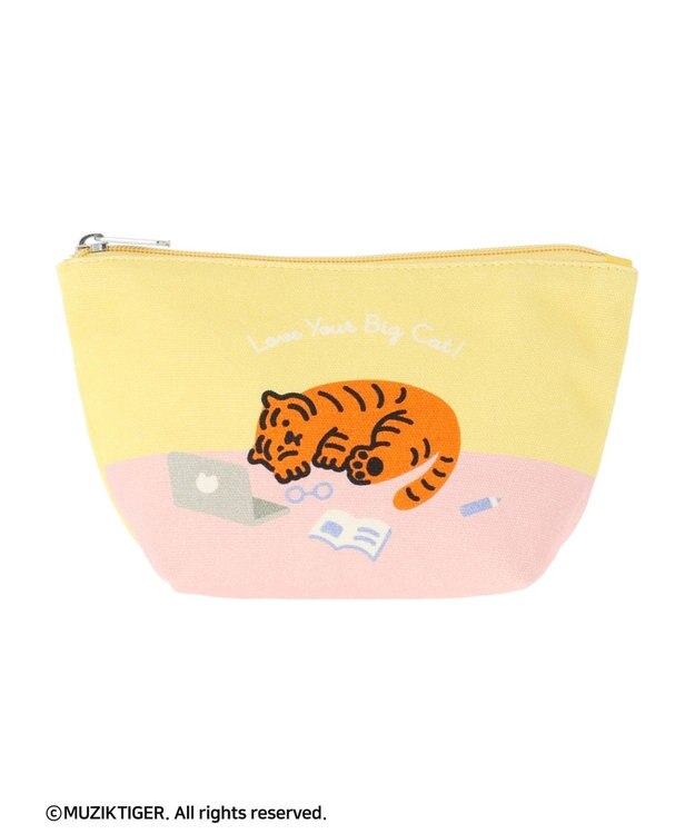 Green Parks ムジークタイガー／マチつきポーチ Yellow