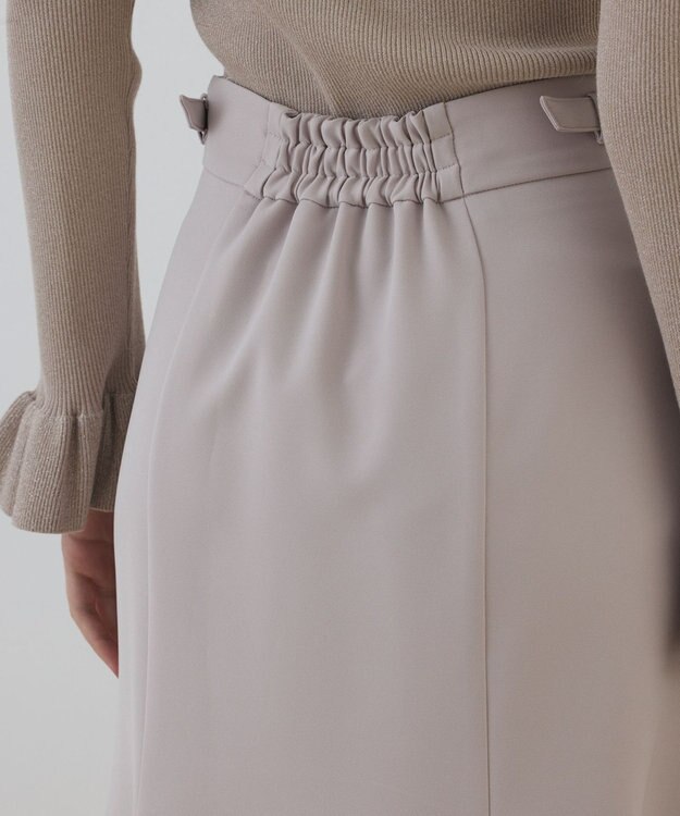 GRACE CONTINENTAL バックルマーメイドスカート ベージュ