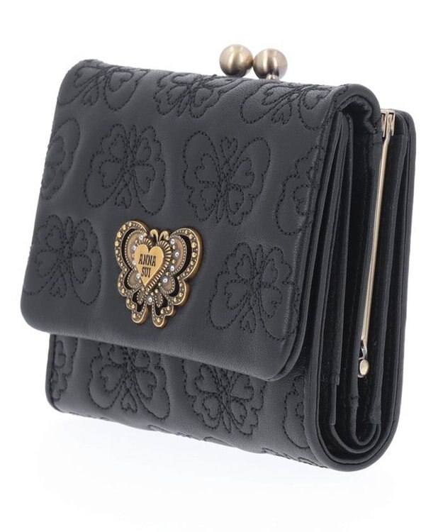 ANNA SUI チェイス 口金二つ折り財布 ブラック