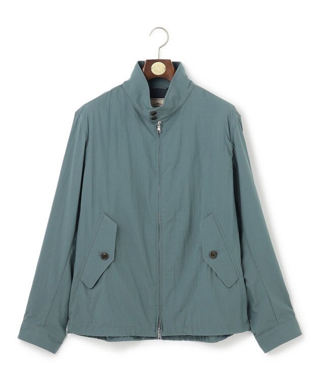 J.PRESS MEN コットンナイロンタイプライター ゴルフジャケット スモーキーグリーン系