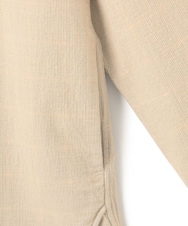 J.PRESS MEN 【KING SIZE】ダブルフェイス キャラメルコール シャツブルゾン アイボリー系