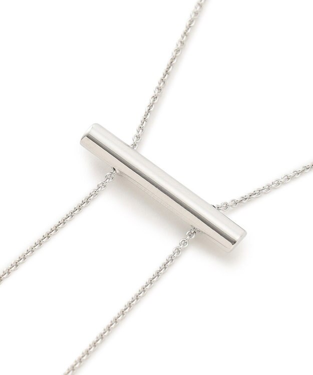 23区 バー スライド ラリエット ネックレス シルバー系