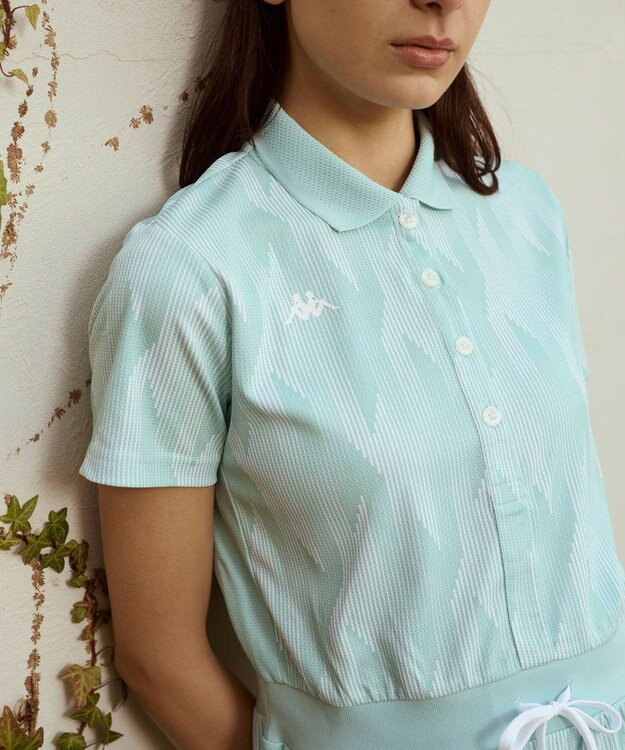 FILA GOLF／marie claire 【Kappa】ポロワンピース グリーン