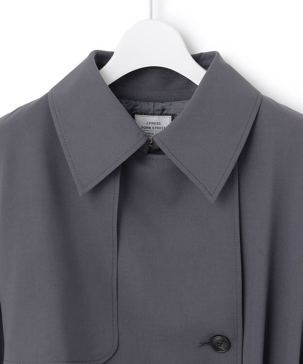 J.PRESS YORK STREET 【WOMEN】オーバーサイズトレンチコート グレー系