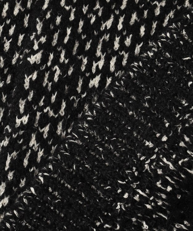 uncrave ツイードニット ジャケット ブラック×オフ