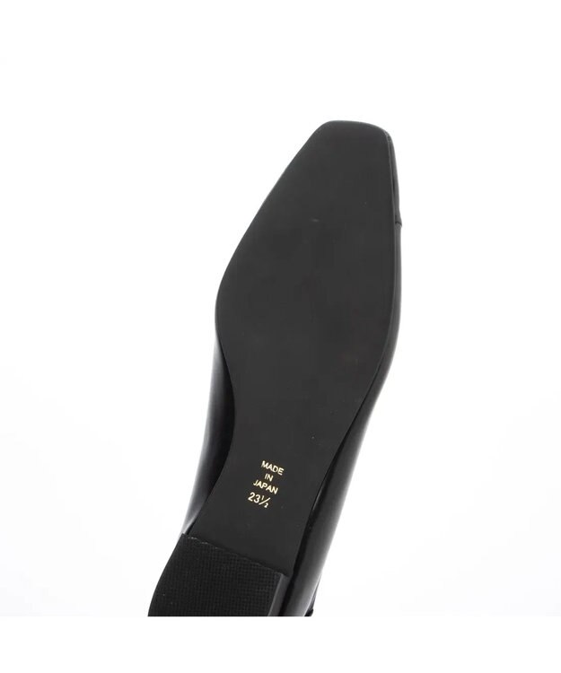 MODE ET JACOMO <carino>スクエアトゥバレエシューズ ブラック